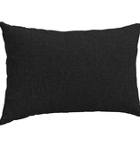 VidaXL Sofa Kussens 2 pcs Zwart 50 x 30 cm Stof