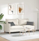 VidaXL Sofa Kussens 2 pcs Donkergrijs 50 x 30 cm Stof