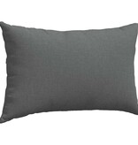 VidaXL Sofa Kussens 2 pcs Donkergrijs 50 x 30 cm Stof