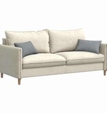 VidaXL Sofa Kussens 2 pcs Lichtgrijs 50 x 30 cm Stof