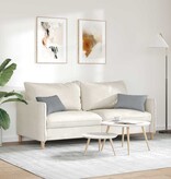 VidaXL Sofa Kussens 2 pcs Lichtgrijs 50 x 30 cm Stof