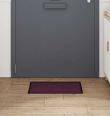 VidaXL Deurmat Bordeauxrood 60 x 40 x 1.2 cm Teddy Stof