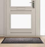 VidaXL Deurmat Lichtgrijs 60 x 40 x 1.2 cm Teddy Stof