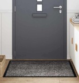 VidaXL Deurmat Lichtgrijs 60 x 40 x 1.2 cm Teddy Stof