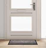 VidaXL Deurmat Lichtgrijs 60 x 40 x 1.2 cm Teddy Stof