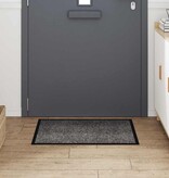 VidaXL Deurmat Lichtgrijs 60 x 40 x 1.2 cm Teddy Stof