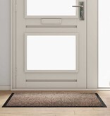 VidaXL Deurmat Beige 60 x 40 x 1.2 cm Teddy Stof