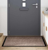 VidaXL Deurmat Beige 60 x 40 x 1.2 cm Teddy Stof