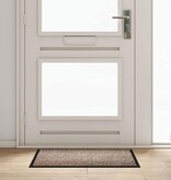 VidaXL Deurmat Beige 60 x 40 x 1.2 cm Teddy Stof