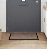 VidaXL Deurmat Beige 60 x 40 x 1.2 cm Teddy Stof