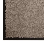 VidaXL Deurmat Beige 60 x 40 x 1.2 cm Teddy Stof