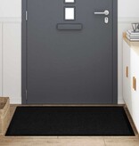 VidaXL Deurmat Zwart 60 x 40 x 1.2 cm Teddy Stof