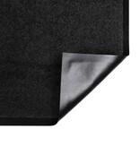 VidaXL Deurmat Zwart 60 x 40 x 1.2 cm Teddy Stof