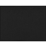 VidaXL Deurmat Zwart 60 x 40 x 1.2 cm Teddy Stof