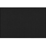 VidaXL Deurmat Zwart 60 x 40 x 1.2 cm Teddy Stof