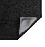 VidaXL Deurmat Zwart 60 x 40 x 1.2 cm Teddy Stof