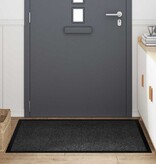 VidaXL Deurmat Antraciet 60 x 40 x 1.2 cm Teddy Stof