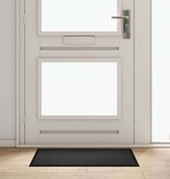 VidaXL Deurmat Antraciet 60 x 40 x 1.2 cm Teddy Stof