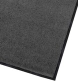 VidaXL Deurmat Antraciet 60 x 40 x 1.2 cm Teddy Stof