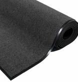 VidaXL Deurmat Antraciet 60 x 40 x 1.2 cm Teddy Stof