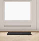 VidaXL Deurmat Antraciet 60 x 40 x 1.2 cm Teddy Stof