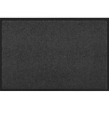 VidaXL Deurmat Antraciet 60 x 40 x 1.2 cm Teddy Stof