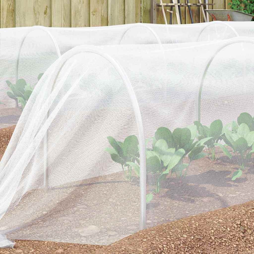 VidaXL Insecten Net Wit 2 x 10 m HDPE