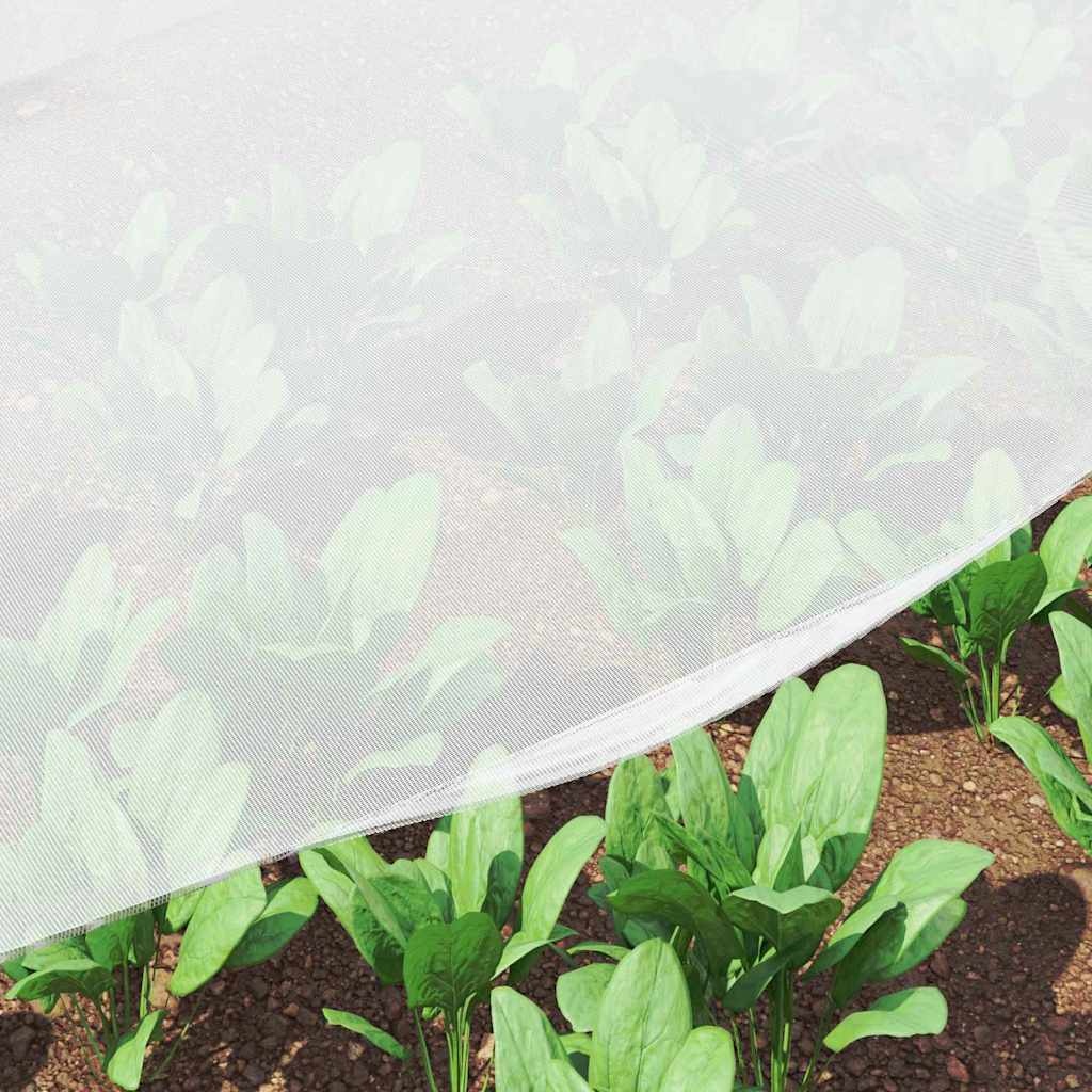 VidaXL Insecten Net Wit 2 x 10 m HDPE