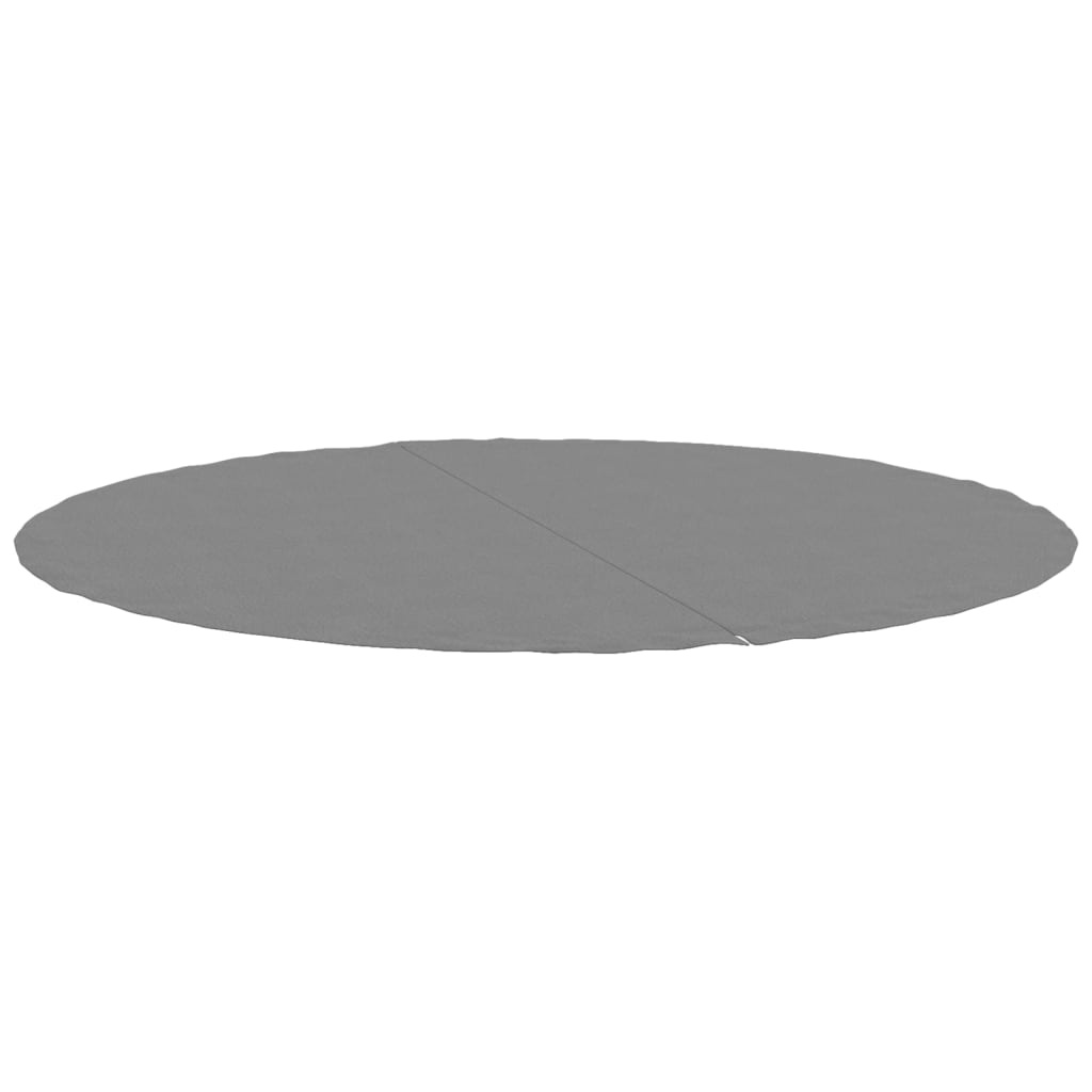 VidaXL Zwembadgrondzeil Ø244 cm polyester geotextiel lichtgrijs