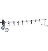 VidaXL Zwembadhoesroller met roestvrijstalen frame