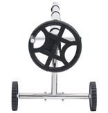 VidaXL Zwembadhoesroller met roestvrijstalen frame