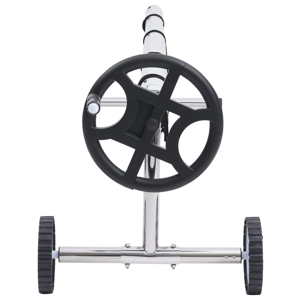 VidaXL Zwembadhoesroller met roestvrijstalen frame