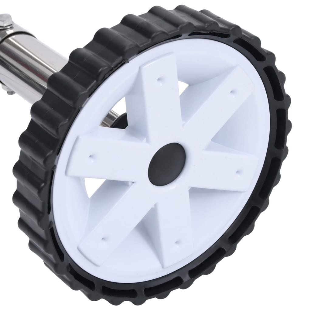 VidaXL Zwembadhoesroller met roestvrijstalen frame