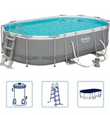 VidaXL Zwembadset Power Steel ovaal 488x305x107 cm