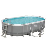 VidaXL Zwembadset Power Steel ovaal 488x305x107 cm