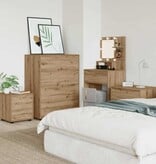 VidaXL Badkamer Kast Artisan Eiken 40,5 x 40 x 44 cm Bewerkt hout