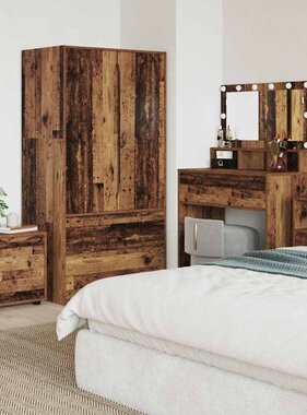 VidaXL Badkamer Kast Oud Hout 40,5 x 40 x 44 cm Bewerkt hout