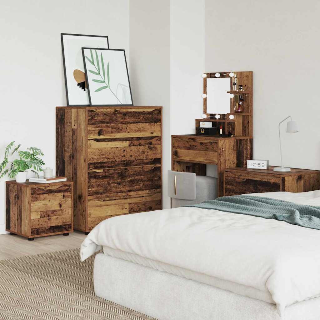 VidaXL Badkamer Kast Oud Hout 40,5 x 40 x 44 cm Bewerkt hout