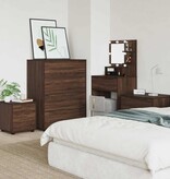 VidaXL Badkamer Kast Bruin Eiken 40,5 x 40 x 44 cm Bewerkt hout