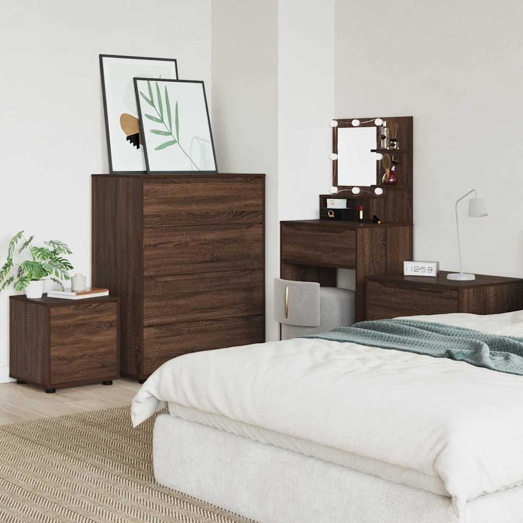 VidaXL Badkamer Kast Bruin Eiken 40,5 x 40 x 44 cm Bewerkt hout