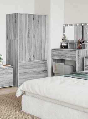 VidaXL Badkamer Kast Grijs Sonoma 40,5 x 40 x 44 cm Bewerkt hout