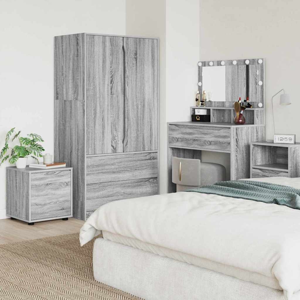VidaXL Badkamer Kast Grijs Sonoma 40,5 x 40 x 44 cm Bewerkt hout