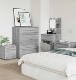 VidaXL Badkamer Kast Grijs Sonoma 40,5 x 40 x 44 cm Bewerkt hout