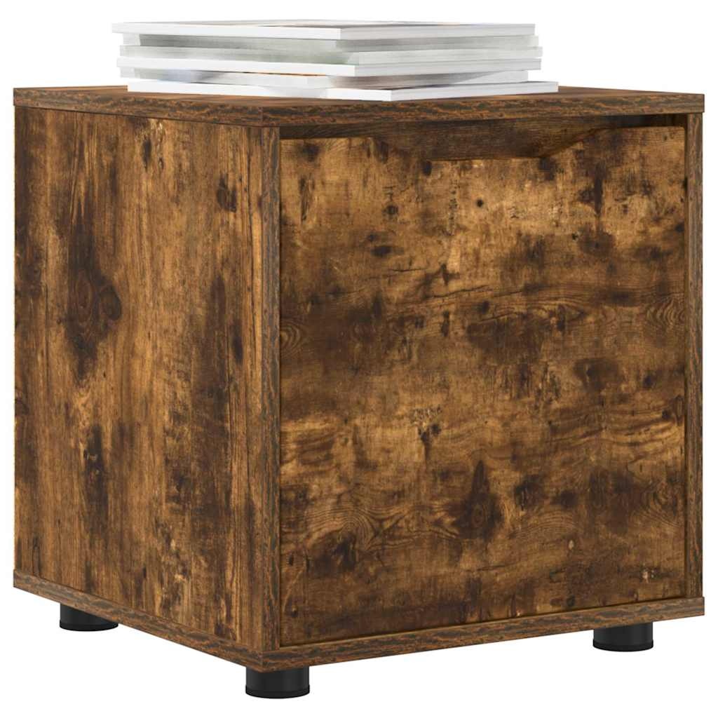 VidaXL Badkamer Kast Gerookt eiken 40,5 x 40 x 44 cm Bewerkt hout