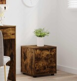 VidaXL Badkamer Kast Gerookt eiken 40,5 x 40 x 44 cm Bewerkt hout