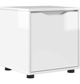 VidaXL Badkamer Kast Hoogglans wit 40,5 x 40 x 44 cm Bewerkt hout