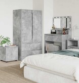 VidaXL Badkamer Kast Beton Grijs 40,5 x 40 x 44 cm Bewerkt hout