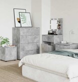 VidaXL Badkamer Kast Beton Grijs 40,5 x 40 x 44 cm Bewerkt hout