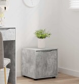 VidaXL Badkamer Kast Beton Grijs 40,5 x 40 x 44 cm Bewerkt hout