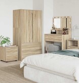 VidaXL Badkamer Kast Sonoma Eiken 40,5 x 40 x 44 cm Bewerkt hout